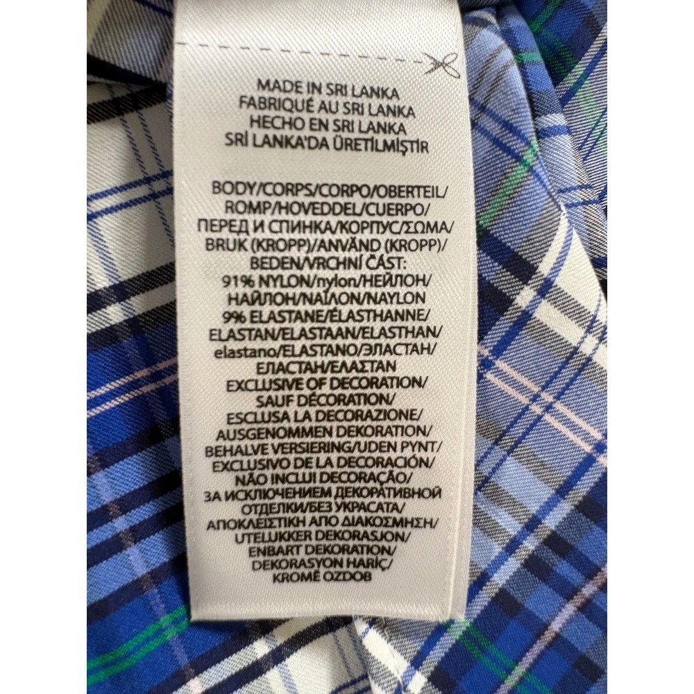 Ralph Lauren Performance Mens 4XLT Blue Plaid Stretch Button Down Shirt New - Picture 6 of 14